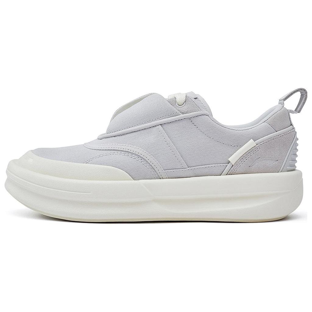 Li Ning X Jackie Chan Collaboration Kung Fu Series Non-Slip Wear-Resistant Low-Top Skate Shoes Unisex Skate Shoes Chuan-Stone-Gray AZGT059-4