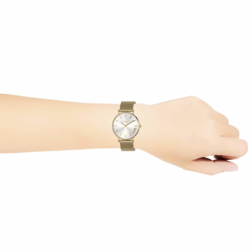 Coach Watch PERRY Silver Dial Stainless Steel Quartz 36MM Watch 14503125 Women's Gold