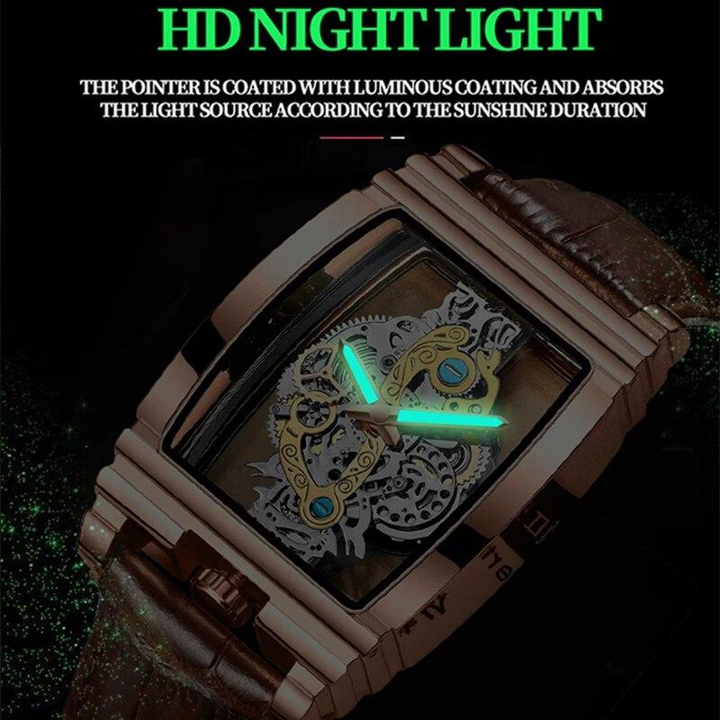 Watches Hollow Men Waterproof For Quartz Wristwatch Luminous Waterproof Business Watch