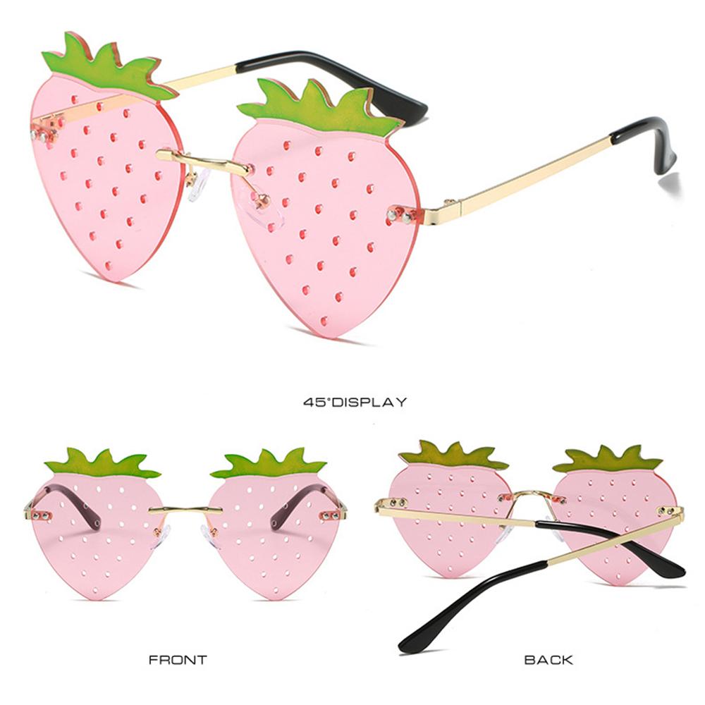 Street Snap Party Rave Christmas Decorations Strawberry Sunglasses Sun Glasses Eyewear