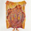 Art P Psychedelic A Abstrac Throw Flannel Throw Blanket Suitable for Sofa Living Room Bedroom