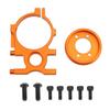 RC Motor Mount with Screws Aluminum Alloy Motor Holder for ZD Racing 18 RC Car Orange Color