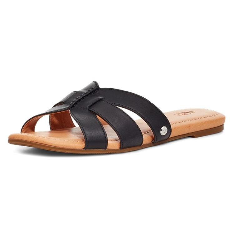 UGG Черные домашние тапочки Teague 'Черно-коричневые' Женские 1119750-BLLE