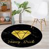 Round Carpet Nordic Modern Geometric Print Home Decor Hanging Basket Foot Mat Study Chair Floor Rug Living Coffee Table Carpets
