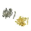 24 Sets Lobster Clasp Folding Crimps Ends For Jewellery
