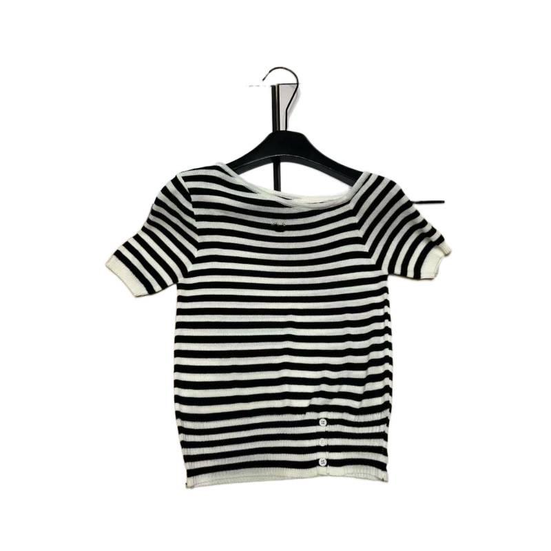 High-Quality Off-Shoulder Striped Knit Short-Sleeve Casual Top - 2026 Summer Collection