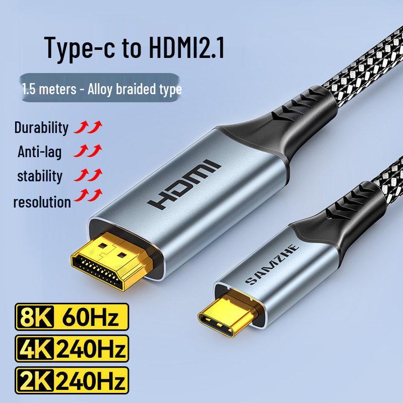 Адаптер ShanZe Type-C на HDMI 8K/4K для трансляции экрана телефона и ноутбука