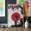 Obraz Do Malowania Po Numerach Z Ramą Goku I Czerwony Księżyc 50X70 Cm