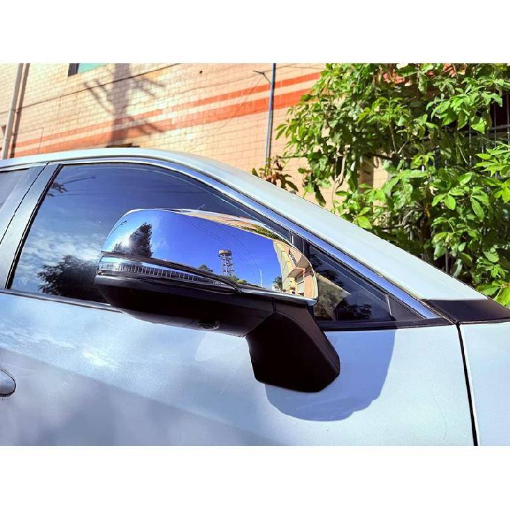 For Toyota Grand Highlander 2024 2025 2026 ABS Chrome Door Side Mirror Cover Trim Rear View Cap Overlay Molding Garnish