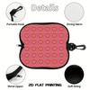 Pink Heart Pattern Soft Eyeglasses Sunglasses Case, Portable Scratch Proof Spectacle Pouch, Lightweight Travel Glasses Holder Bag