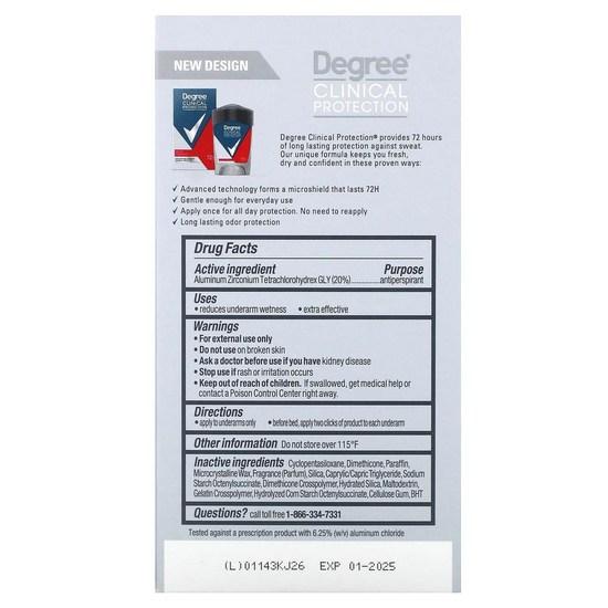 Degree мужской дезодорант-антиперспирант мягкий твердый спортивный, 1 шт.