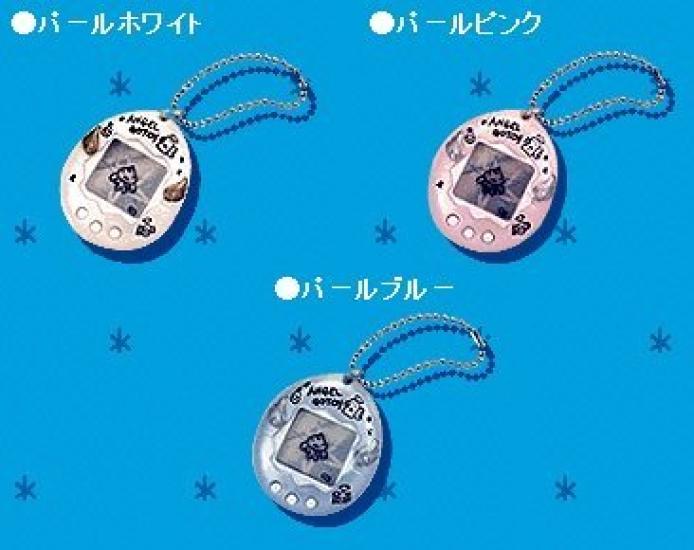 Bandai Tamagotchi Tenshitchi no Portable Virtual Pet Game Pearl Blue LCD Electronic Keychain Toy