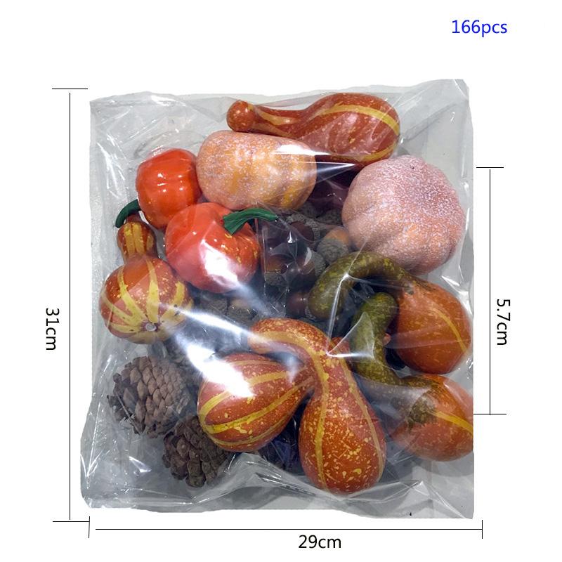 Очарование Банкетный День Благодарения Тыква Кленовый Лист Садовый Декор Венок Домашний Декор Искусственный Осень 50 шт./166 шт. Осенний Урожай