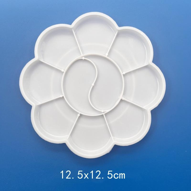 1 шт. Палитра для рисования Многоразовая Легко моется Пластиковый поддон для красок Художественные принадлежности Необходимое для любителей рисования Офис Школа ZYF