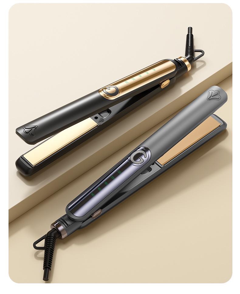 Electric Hair Straightener & Curler with Dual-Purpose Ironing Board, Negative Ion Technology, No Hair Damage.