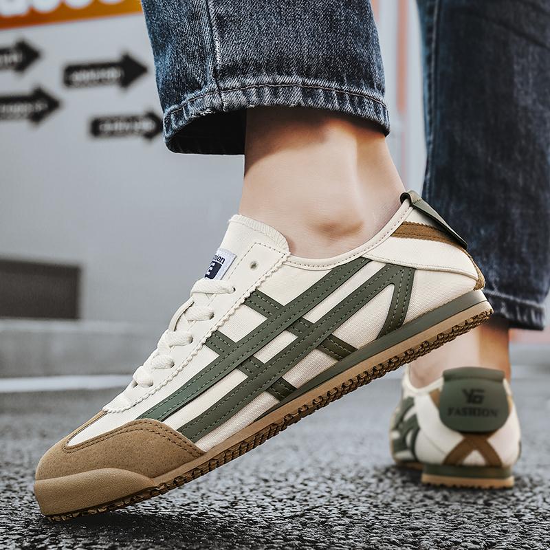 Новая мужская обувь Форрест Гамп Универсальные маленькие белые кроссовки Мужская ретро мода в стиле athleisure Трендовые слипоны на одной подошве tênis