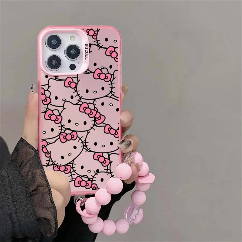 Милый ремешок Hello Kitty Чехол для телефона для Xiaomi Redmi 15 15C 14C 13C 12C A5 12 Note 14 Pro 13 12 Pro Plus 11 11S 4G 5G Корпус