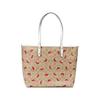 Coach City 33 Модная кожаная сумка-тоут с принтом арбуза, двусторонняя, женская, коричневая 3039-IMR8Y