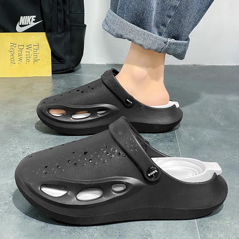 Sliders Masculin Men's Winter Slippers Boy Child Orthopedic Flip Flops Most Popular Style Brand Man Shoes Athletics Tennis Blue