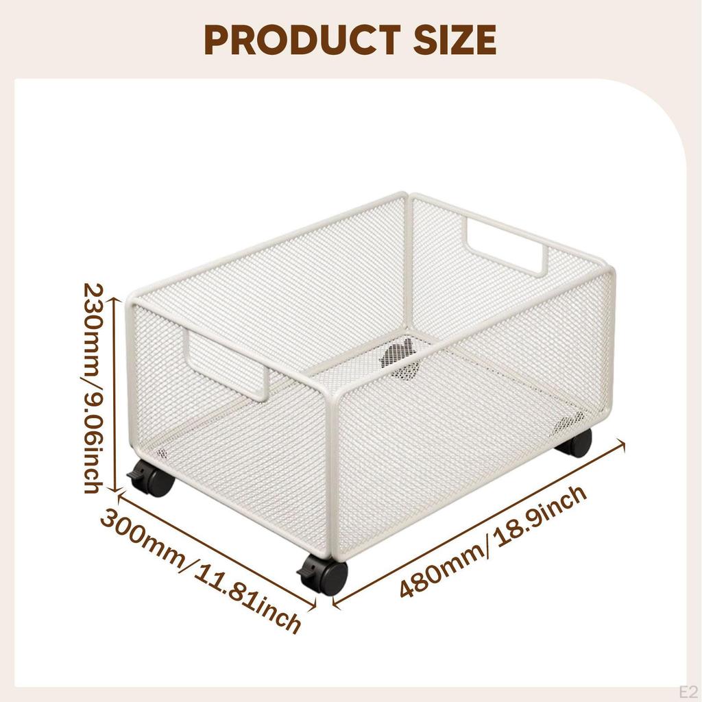 Сетчатый подвесной органайзер для файлов Тележка на колесиках Мобильная книжная полка Портативный