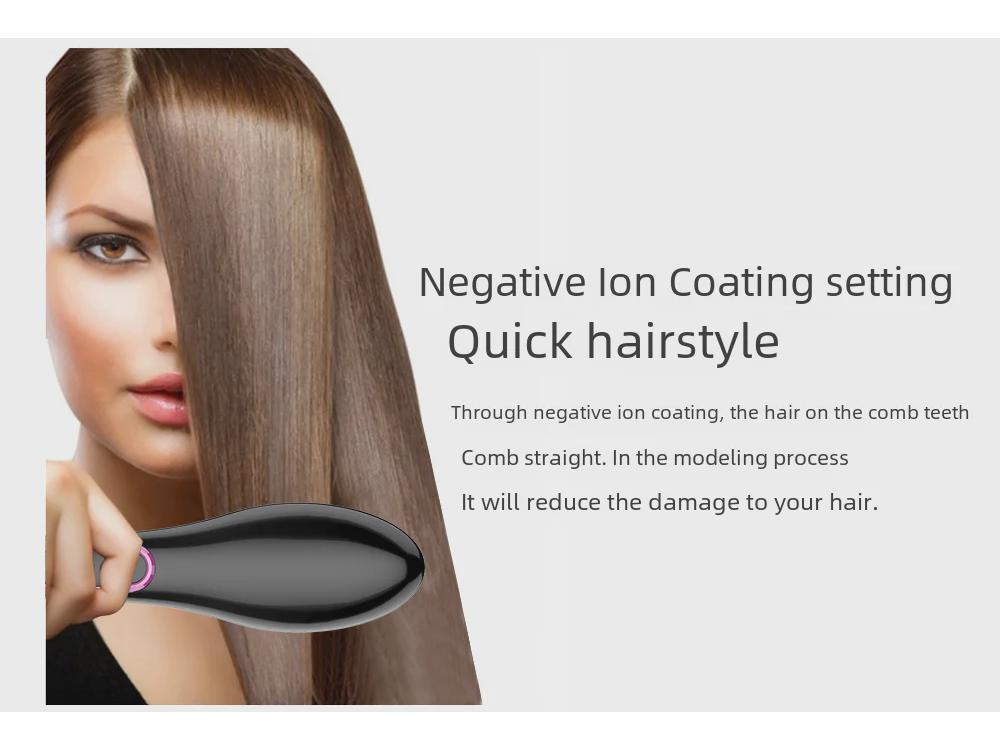 Электрический выпрямитель для волос Cross-Border Ionic LCD - быстрый и бережный к волосам