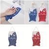 Red Microfiber Kitchen Towel with Hanging Designs Easy Access Hand Towel Convenient Hand Drying and Organization