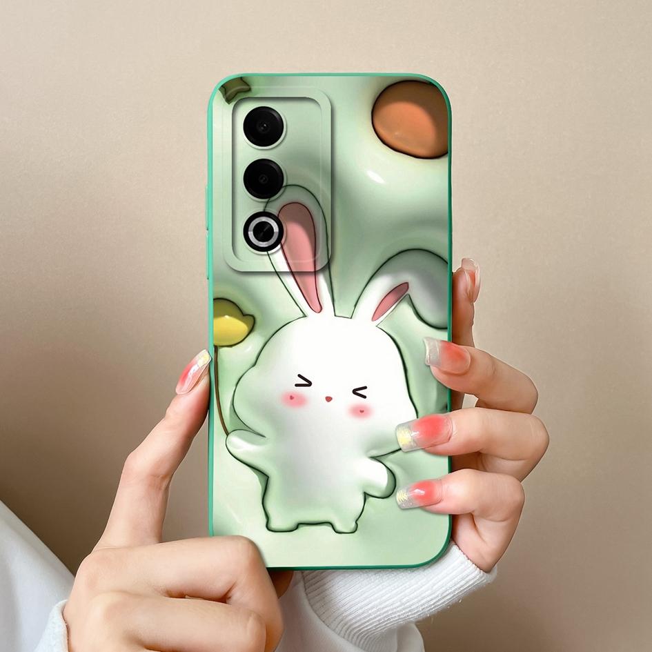 Для OPPO A3X K12X C63 A3 Pro Realme 12 13 Plus новый чехол милый сладкий стиль красивые облачные цветы тонкий жидкий силиконовый противоударный защитный чехол для OPPO Capa