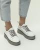 Women's Sneakers Lonza 184031 36 White-gray Leather