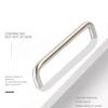 2pc Stainless Steel U Type Door Handles Dresser Knobs Kitchen Cabinet Knobs and Handles for Furniture Hardware Diameter 8mm