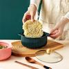 Керамическая миска для лапши быстрого приготовления в скандинавском стиле с крышкой, бинауральная миска для супа, студенческая общежития, миска для риса, большое блюдо для фруктов