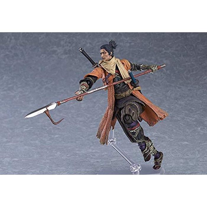 Max Factory figma SEKIRO: SHADOWS DIE TWICE Wolf DX Edition Non-Scale Figure Black/Red 6.1in