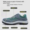 Breathable Labor Insurance Shoes Anti-smashing and Anti-piercing Work Shoes Wear-resistant Summer Lightweight Safety Shoes