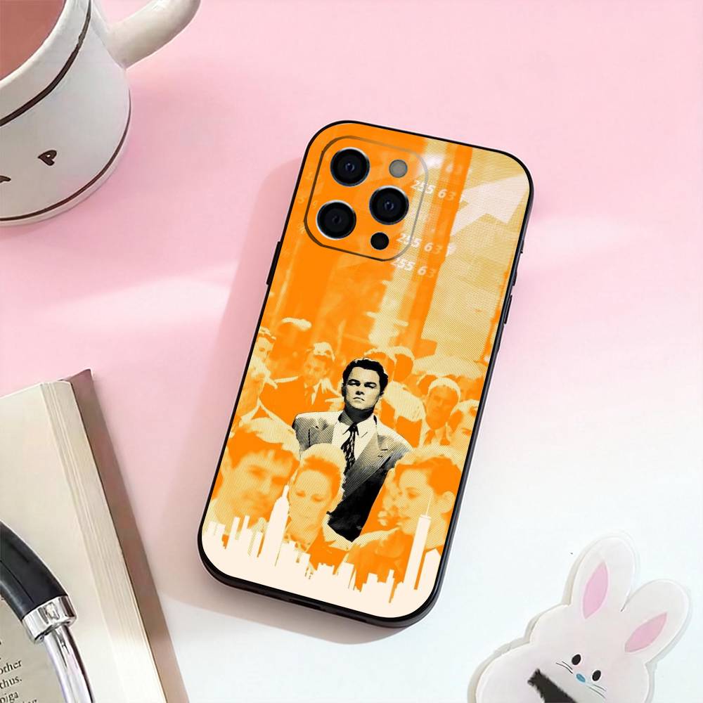 Чехол для телефона Фильм Волк с Уолл-стрит-S Для iPhone 17,16,15,14,13,12,11 Plus,Pro Max,Мягкий силиконовый черный чехол