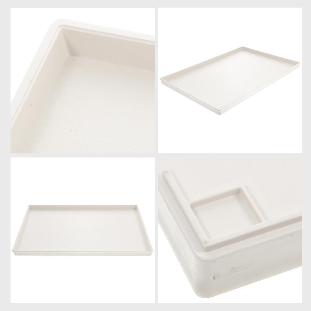 Melamine Appetizer Plate Rectangular Food Serving Tray Storage Plate For Kitchen Party Snack Fruit Nuts Bread Dessert