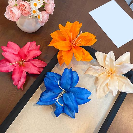 Заколка для волос с имитацией цветка, боковая челка, невыцветающая заколка, декоративная надежная женская заколка для волос, аксессуар для волос