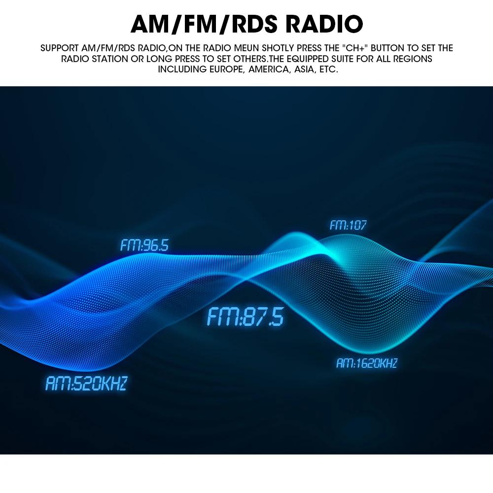 GRANDnavi MP5 Marine Stereo Waterproof IPX5 Boat Radio Player Bluetooth FM AM RDS Audio For Yacht Gauge ATV UTV Cart Motorcycle