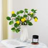 Real Looking Yellow Lemon Fruit with Fake Leaves Artificial Flowers for Hotel Home Decor Flores Artificiales