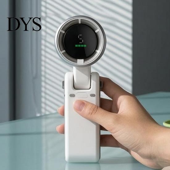 Портативный USB Type-C вентилятор, ручной турбовентилятор, 5 скоростей ветра, перезаряжаемый через USB-C, маленький персональный летний гаджет для охлаждения, 3-в-1, для руки/шеи/стола, для улицы