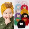 European and American Baby Bear Head Protective Baotou Hat - Infant & Toddler Warm Hat