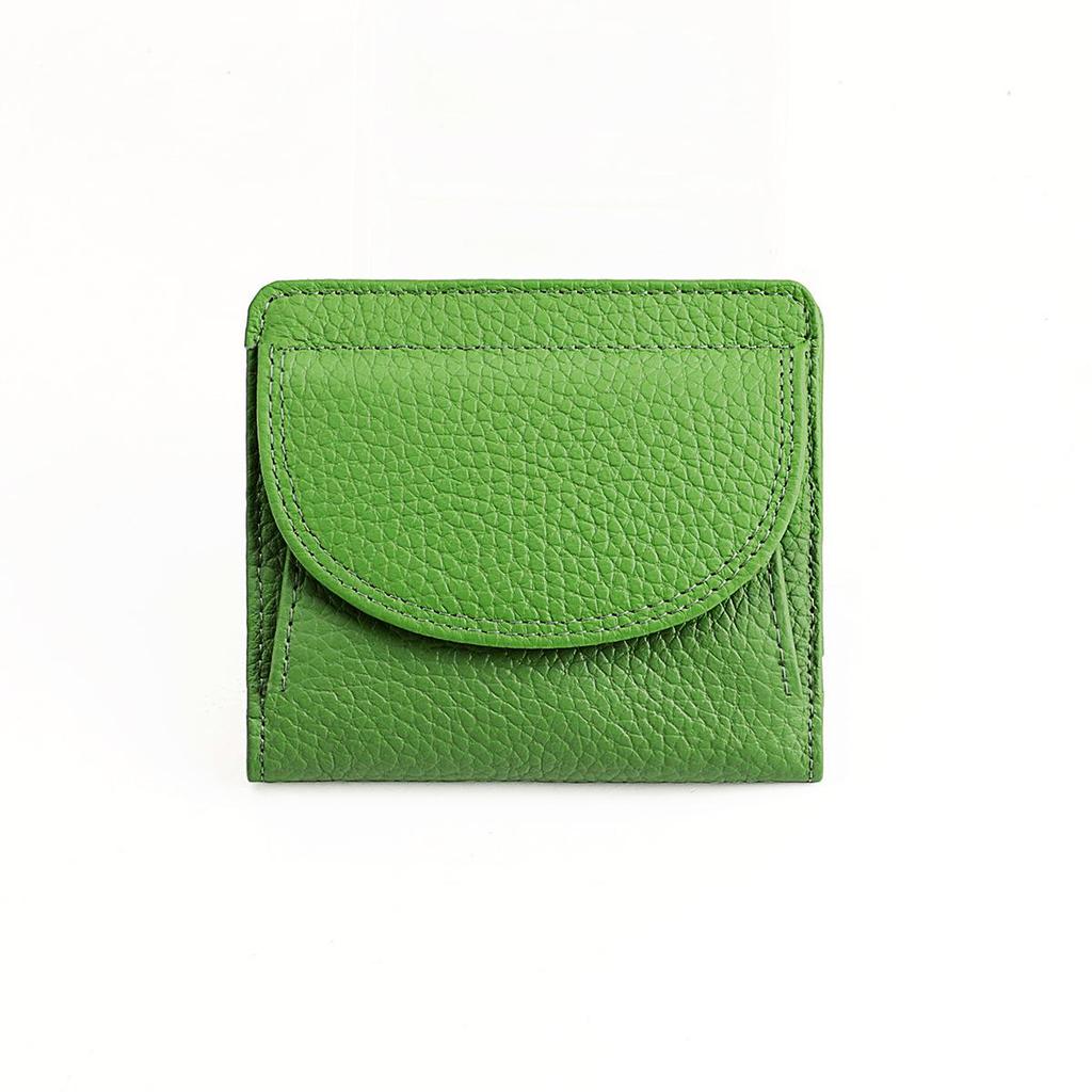 Japanese-Style RFID Genuine Leather Mini Wallet - Simple & Fashionable Coin Purse