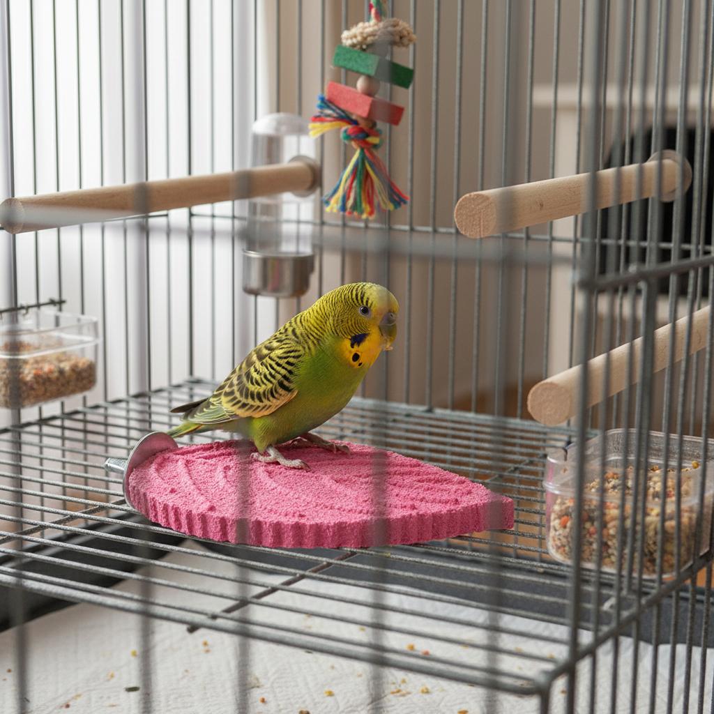Parrot Perch Branch Natural-Wood Texture Anti-Shedding Bird Cage Accessory for Small Birds