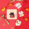 Three Loves Lucky Luck Cloth Sticker Cartoon Cat Embroidery Patch Sticker Clothes Bag Pants Hole Repair Subsidy Sticker