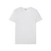 Yiershuang Men's 3A Antibacterial Ribbed Crew Neck Short Sleeve T-Shirt