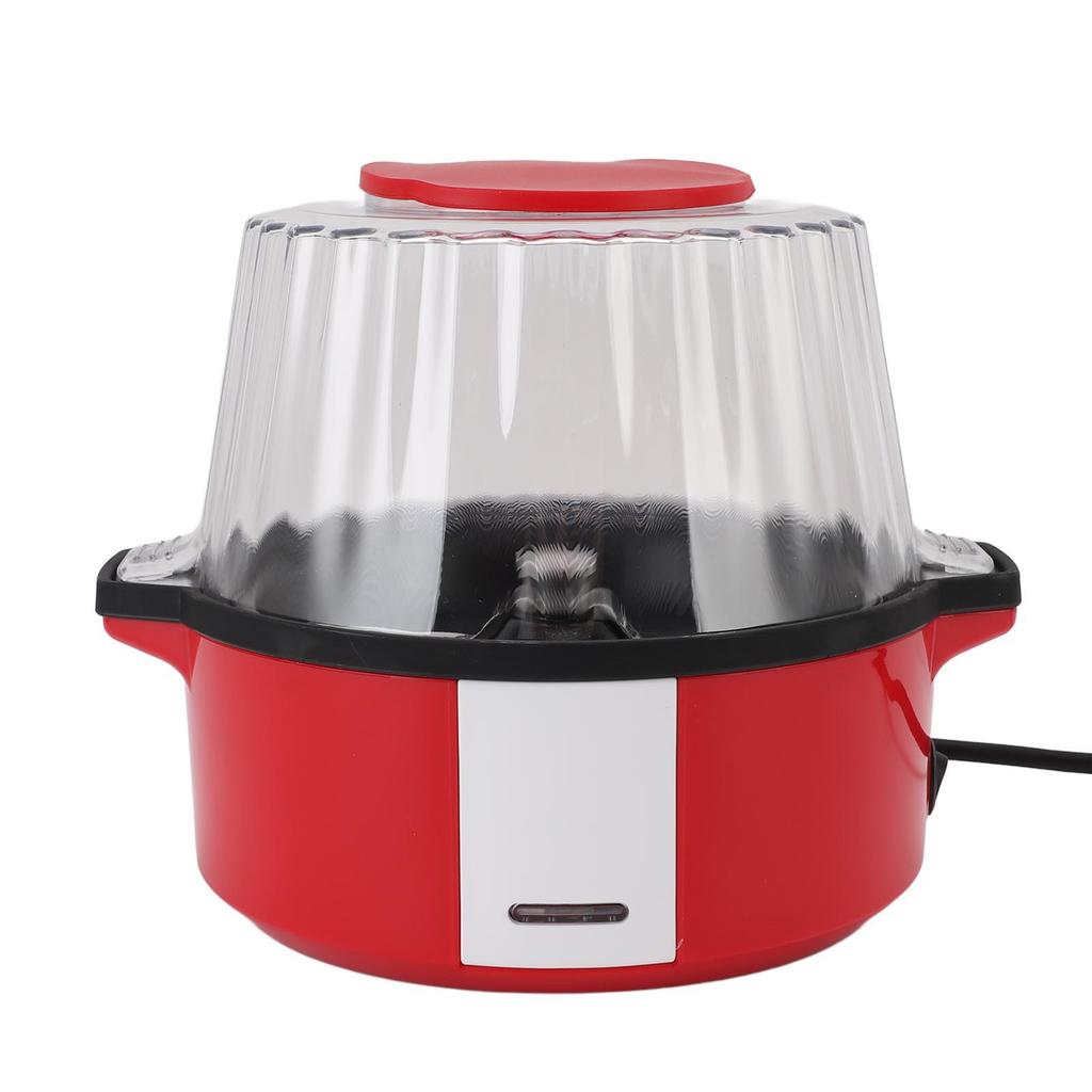 Popcorn Maker Multifunctional Transparent Lid Full Automatic Small Electric Popcorn Machine for