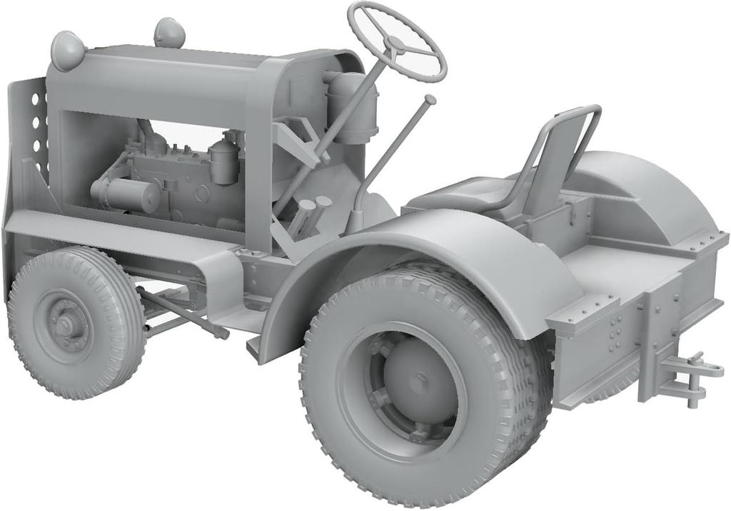 Модель Thunder Clark Thor 6 Тракторный тип грунтовая двухколесная пластиковая модель TB32004 1/32 Американская/Британия Mill-44