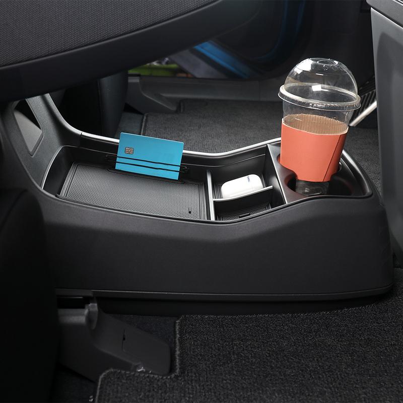 For Kia EV9 2024 2025 Special Center Storage Box Console Armrest Organizer Water Cup Double Layer Storage Box Accessories