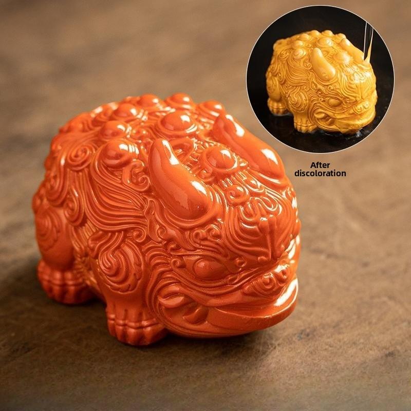 Меняющий цвет смоляной чайный питомец - Мини фигурка льва Пиксю Чжаоцай, милые аксессуары для чайного набора Кунг-фу, уникальное украшение для чайного столика, подарок