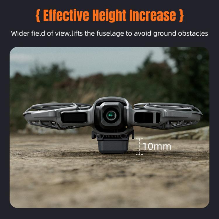 Для DJI Neo 2 STARTRC Светодиодная подсветка Увеличенное шасси Тренировочная стойка (черный)