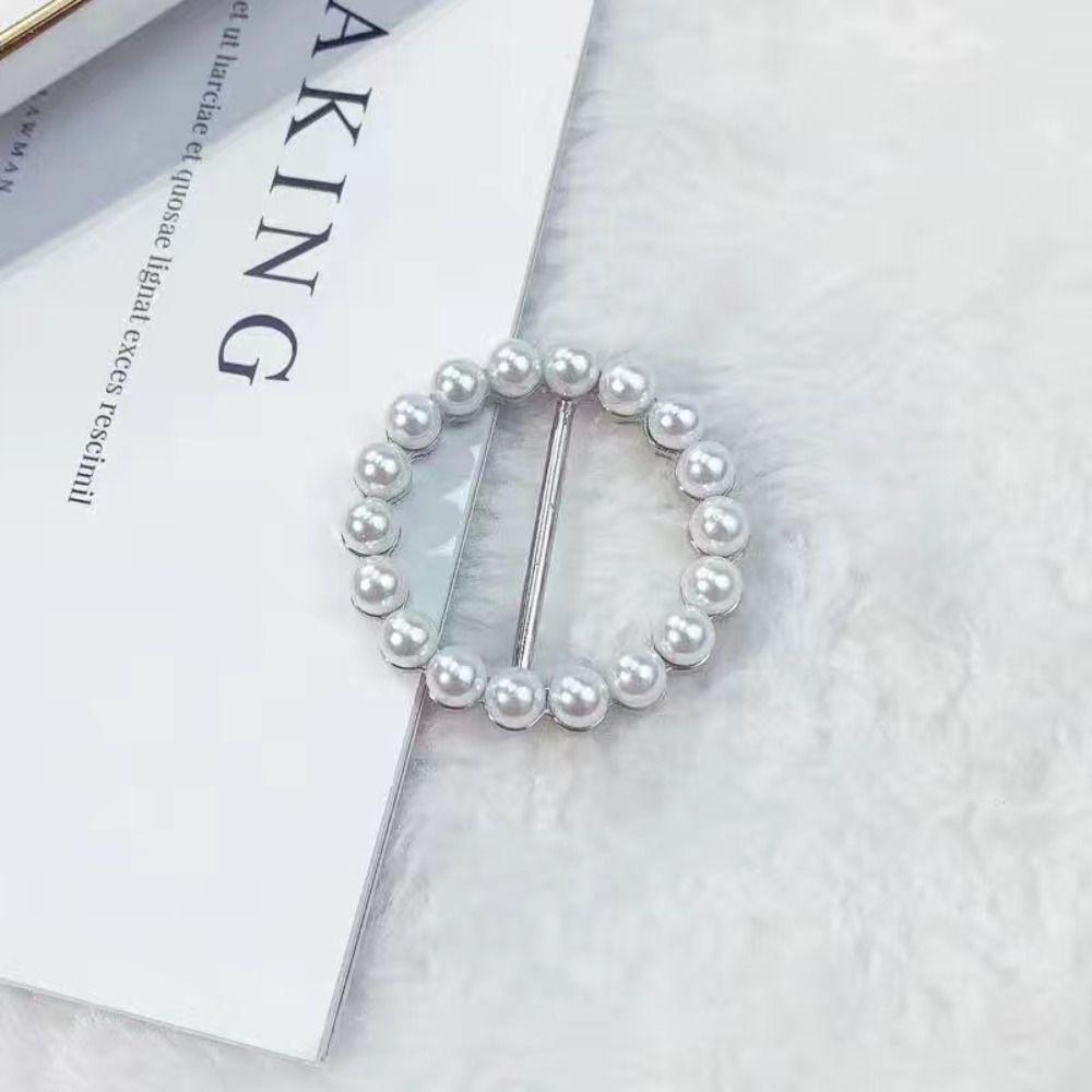 Clothes Hem Clothes Corner Buckle Pearl Shirt Corner Buttons Creative Silk Scarf Buckle