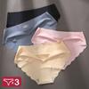 3PCS/Set Women Panties Sexy Seamless Underwear Pantys Lingerie for Female Underpants Soft Solid Color Low-Rise Briefs Intimates